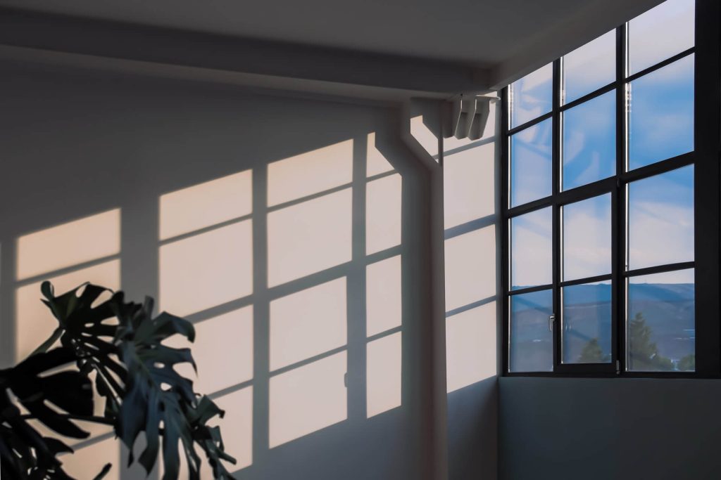 window view with sunlight