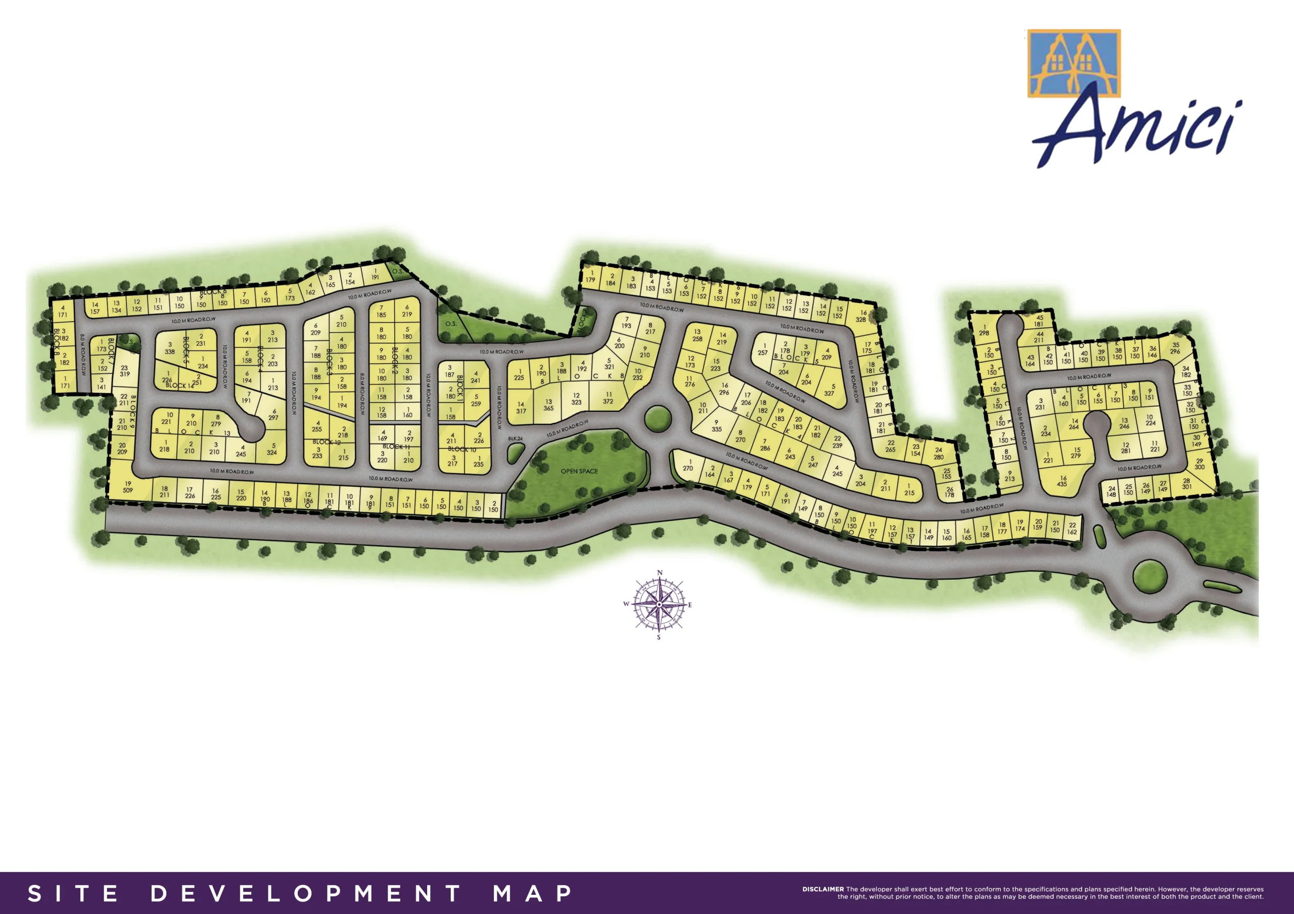 Amici Site Map