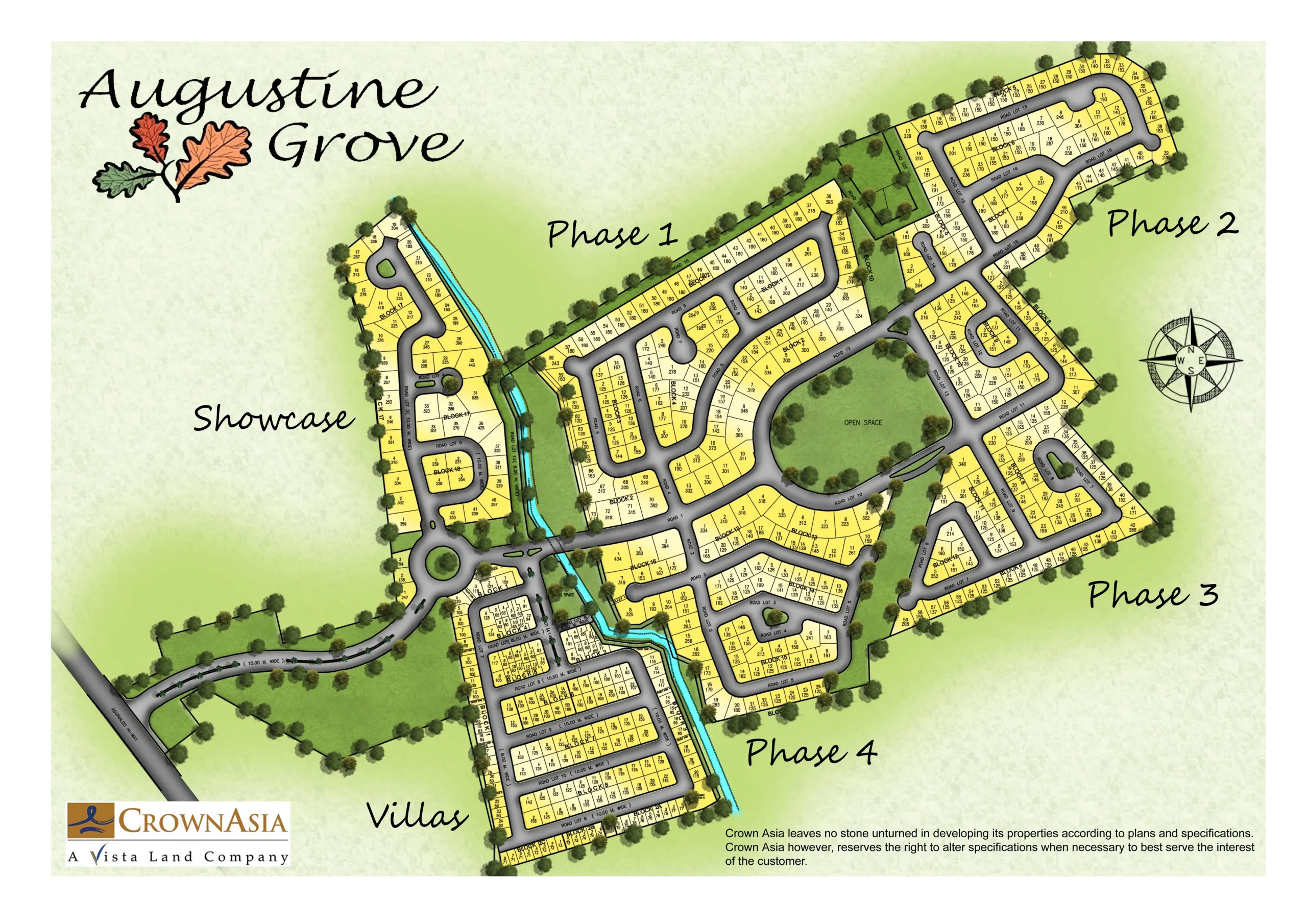 Augustine Grove Site Map