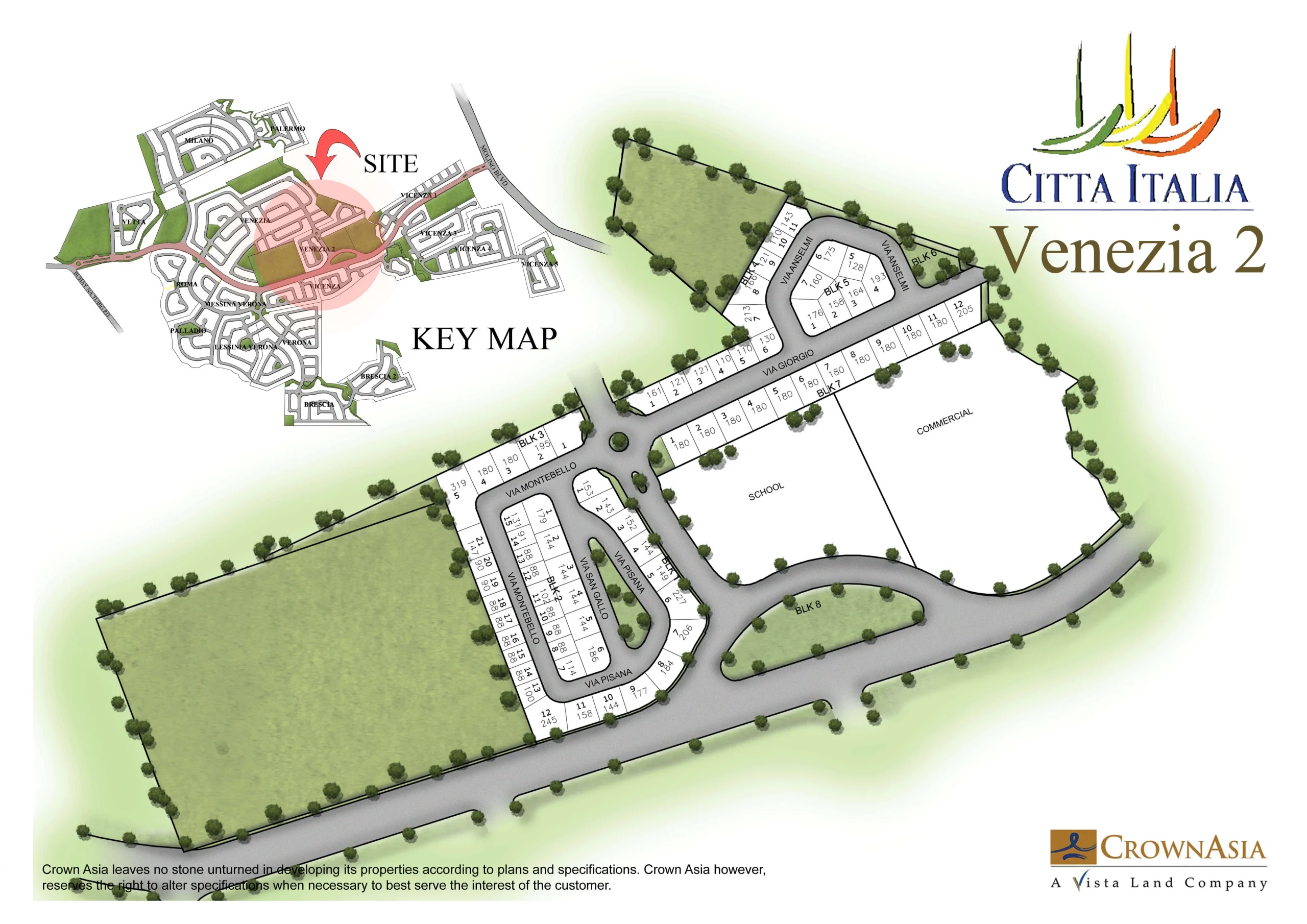 Venezia Phase 2 Site Map