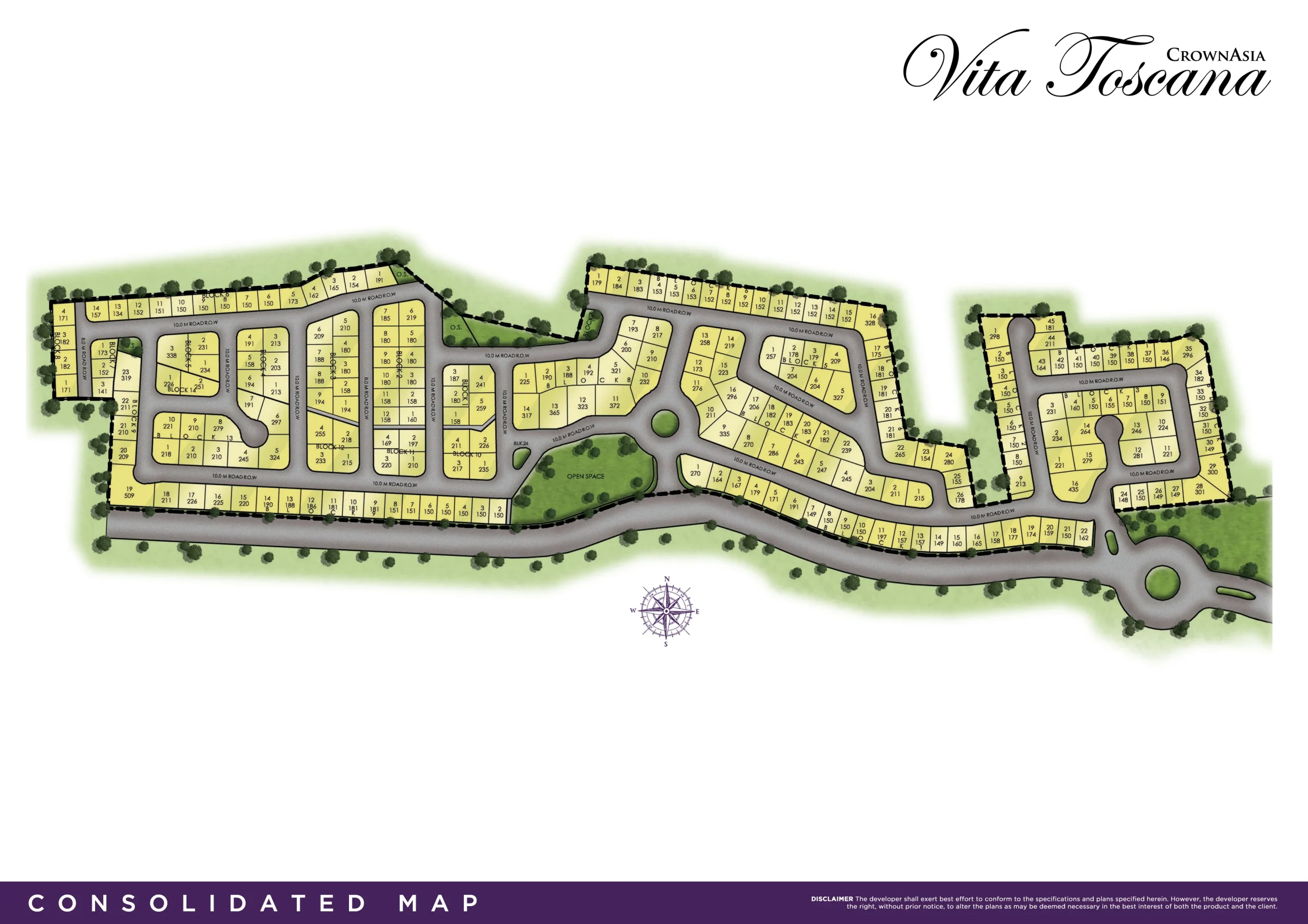 Vita Toscana Master Plan Map