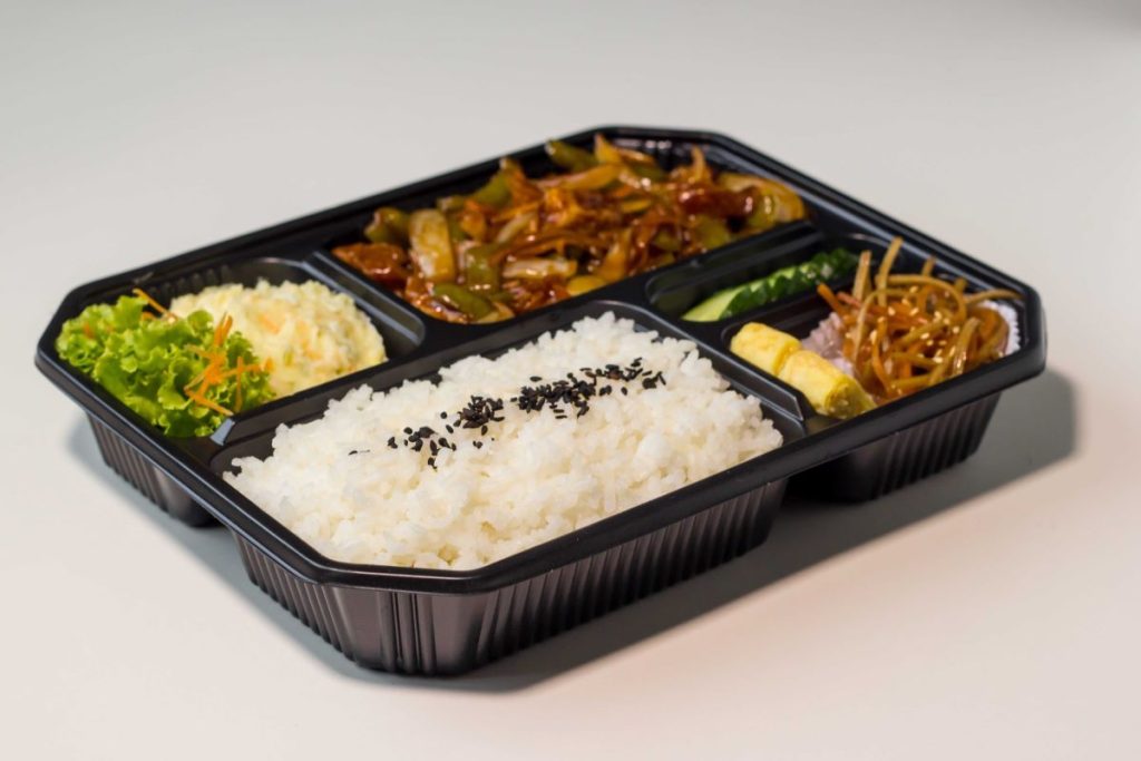 photo of a bento lunch