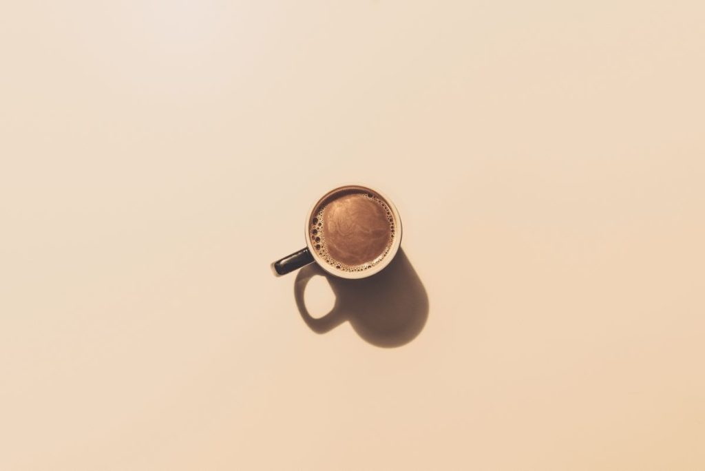 photo of a cup of coffeee