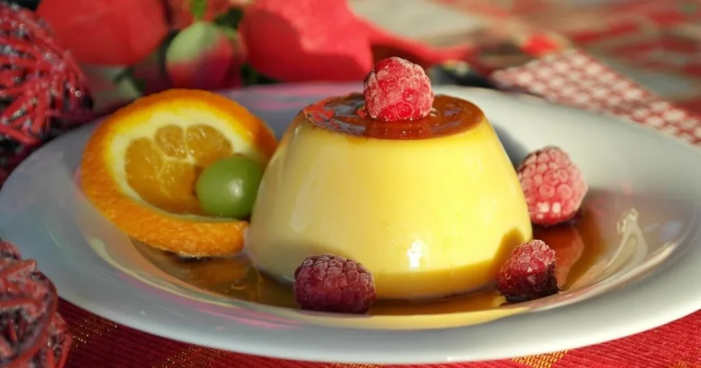 photo of a leche flan dessert