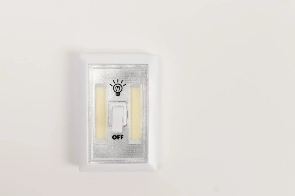 photo of a light switch