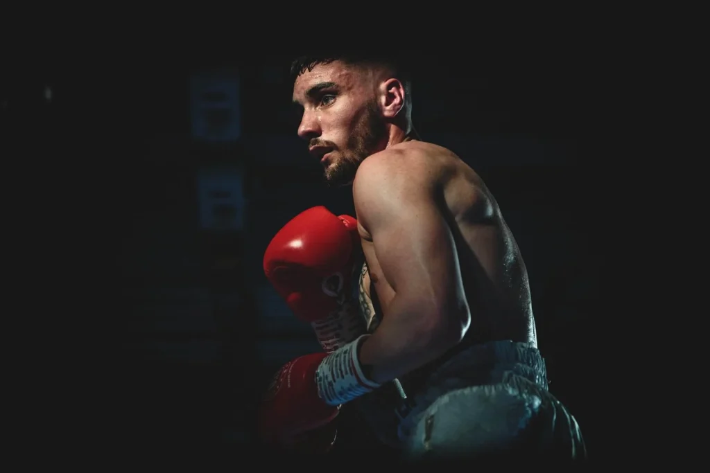 photo of a man boxing