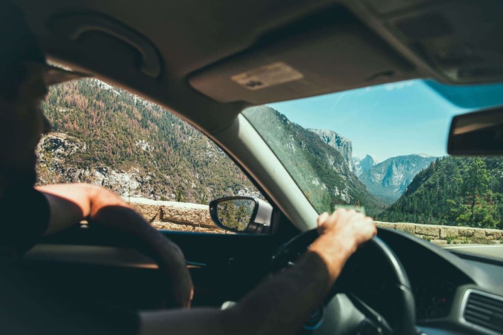 photo of a road trip in the mountains