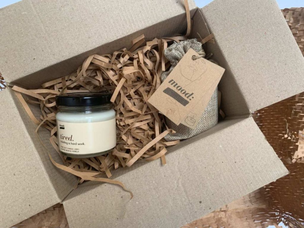 photo of a scented candle as a gift