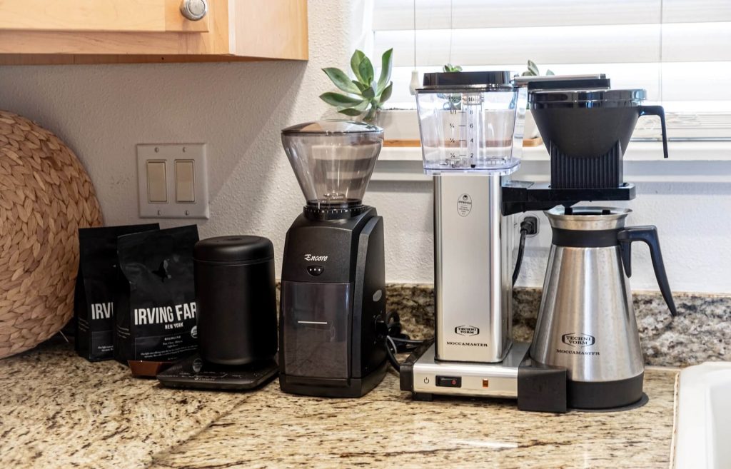 photo of a set of coffee machines