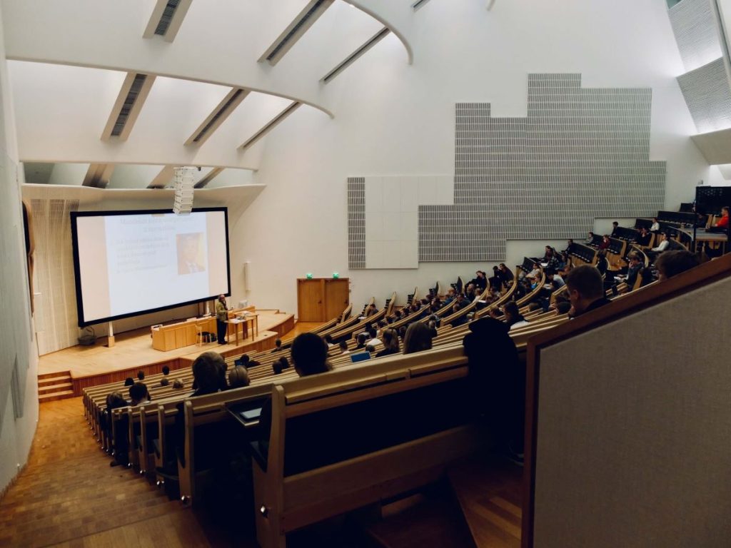 photo of a university classroom