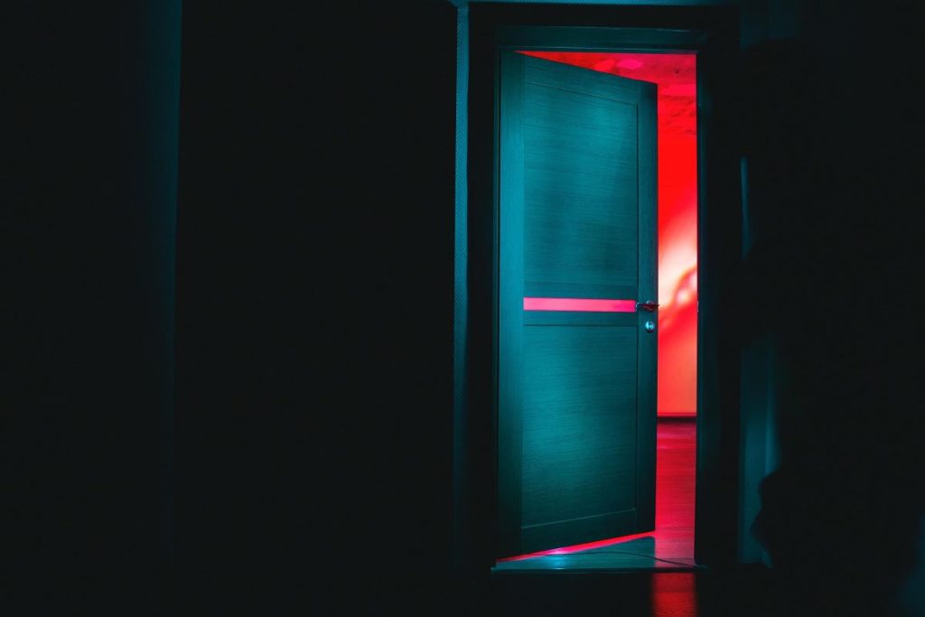 photo of an open door
