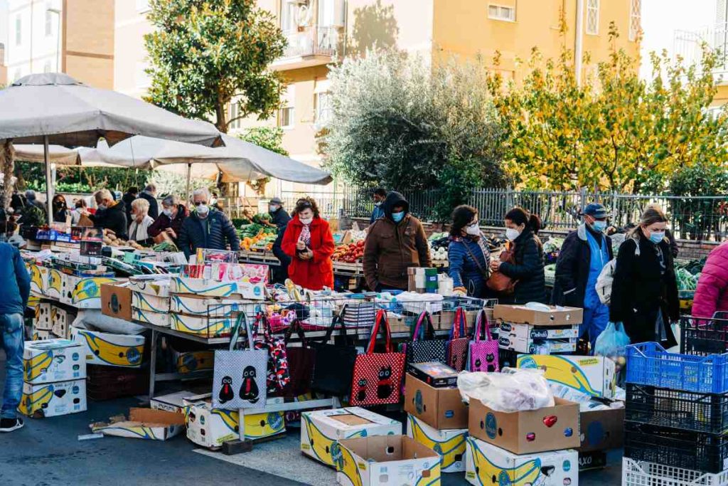 photo of an open market