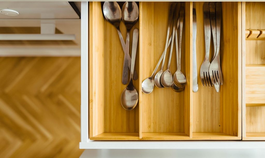 photo of organized utensils