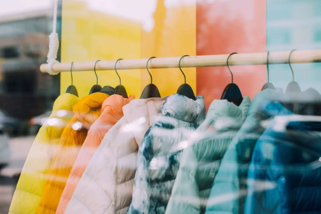 photo of winter clothes hanged