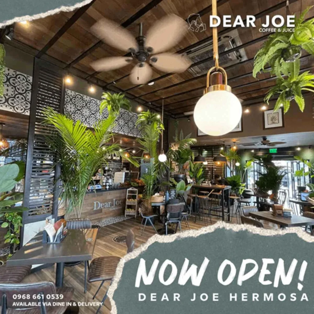 A New Dear Joe Cafe in the in the Vicinity of Crown Asia's Condo in Las Pinas offering is a Must-Visit