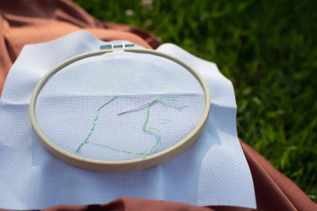 Cross-stitched