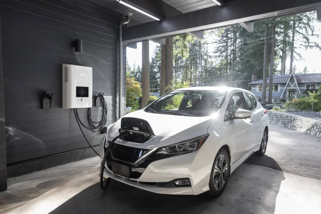 Electric-car-charging-at-home