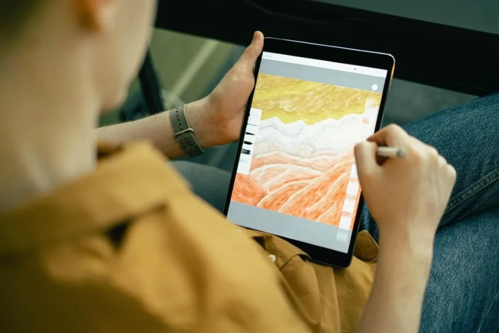 Painting-on-an-iPad