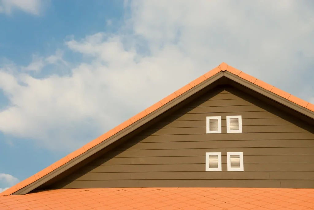 Roof of a house Real estate in Bacoor is fairly priced.