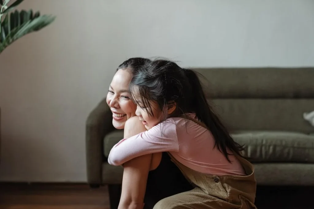 daughter hugging mother Suggest Options and Alternatives.