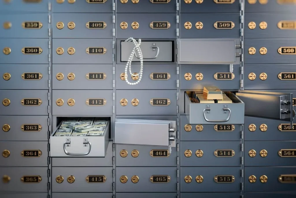 photo of a bank deposit