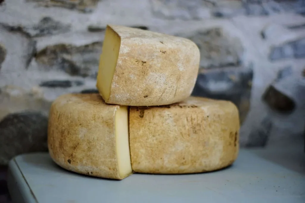 photo of a block of cheese