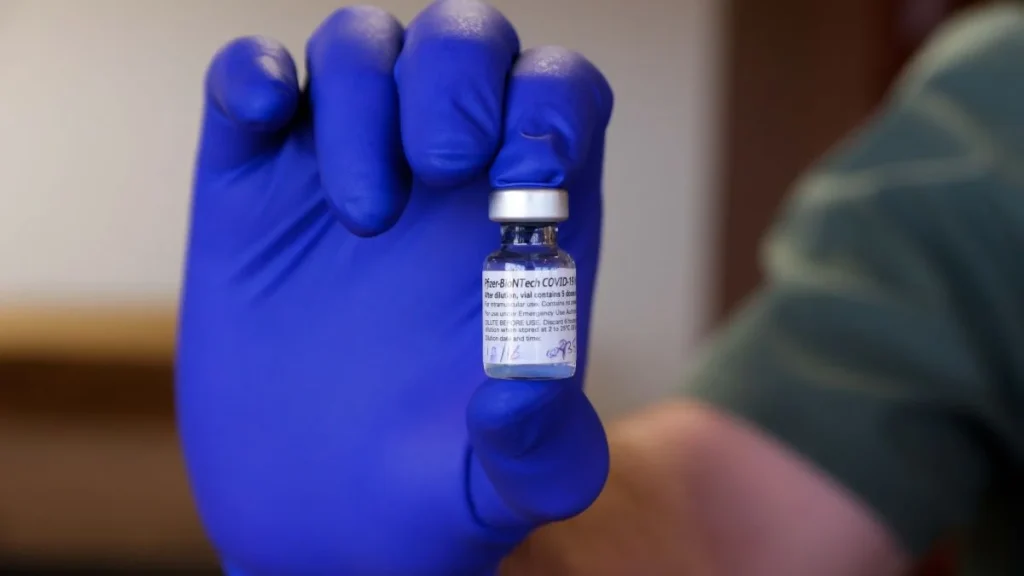 photo of a covid vaccine vial
