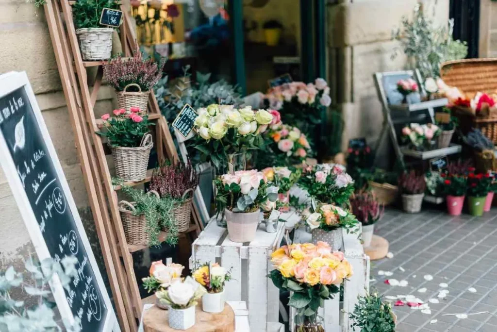 photo of a flower shop