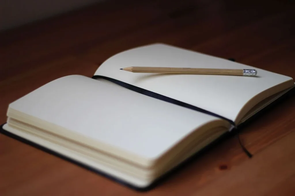 photo of a notebook