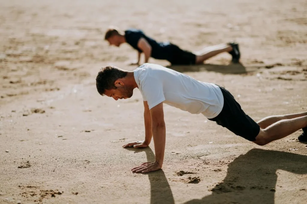 photo of a person exercising