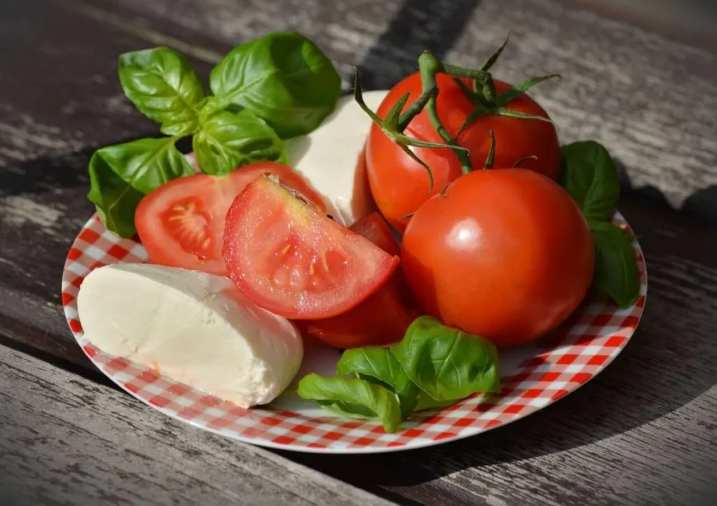 photo of cheese and tomato