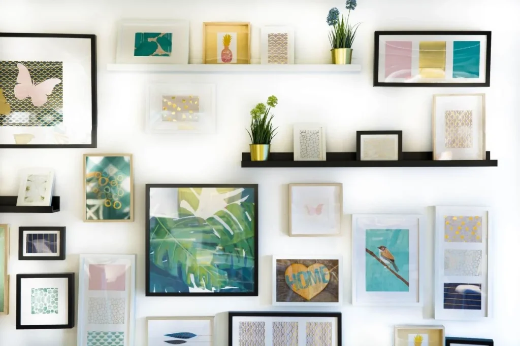 photo of decorative wall frames