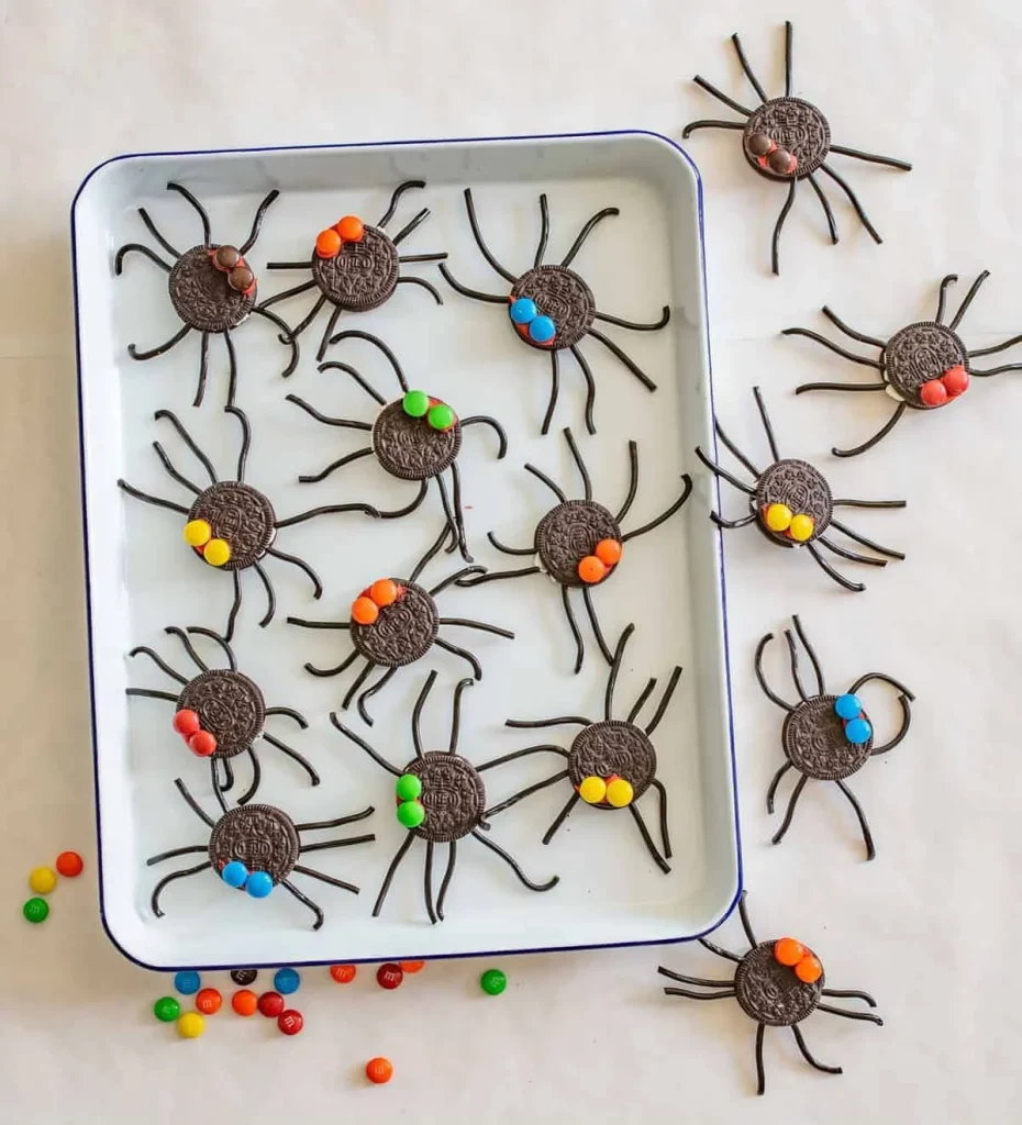 photo of spider cookies