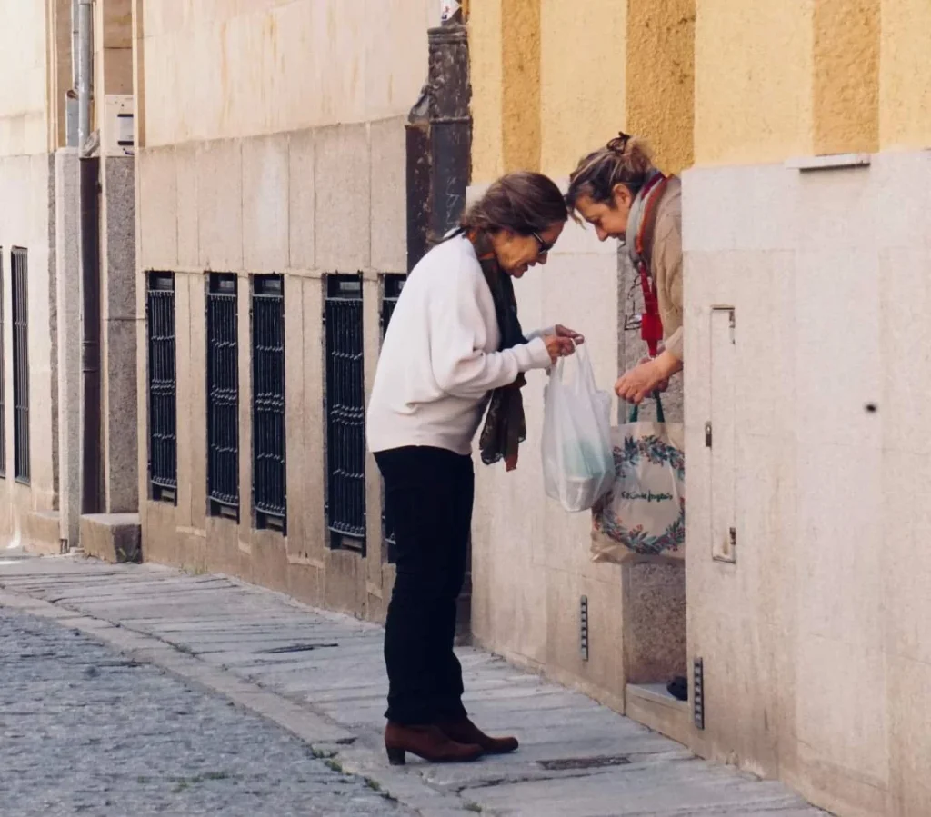 photo of two women neighbors