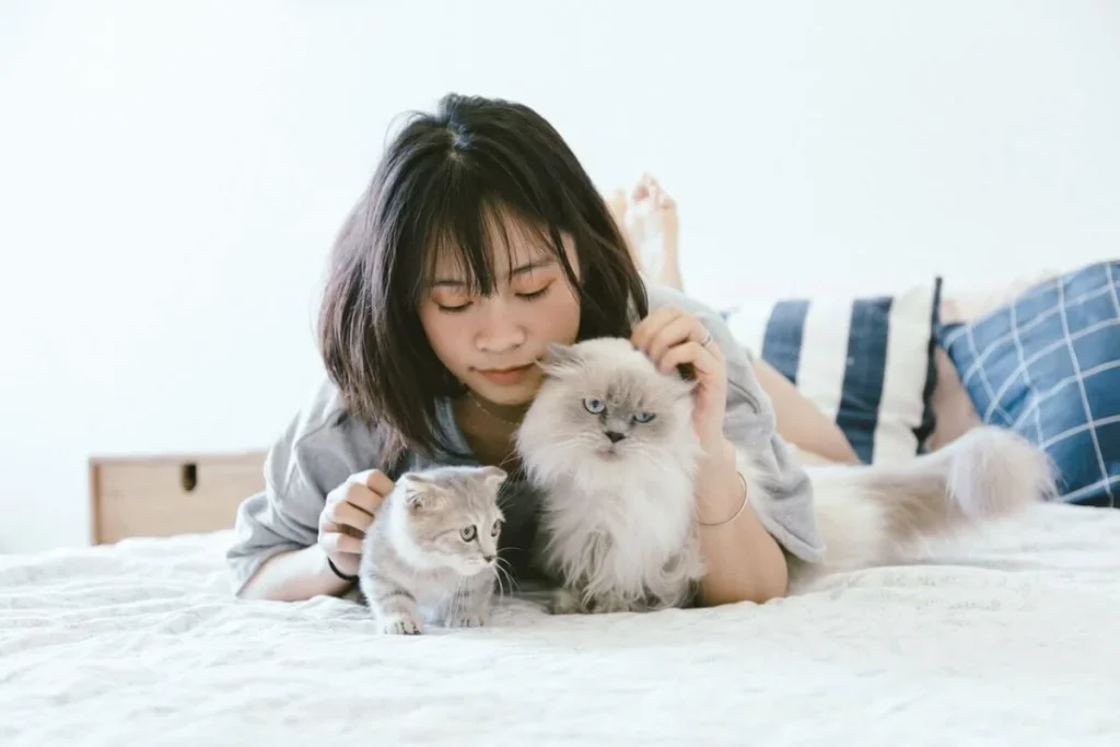 woman-with-pets