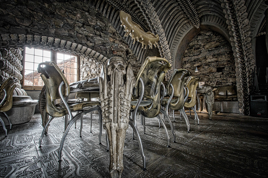 H.R. Giger Museum Bar - Gruyères, Switzerland: Where the Surreal Meets the Sinister