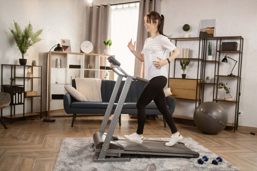 Setting up luxury fitness equipment at home