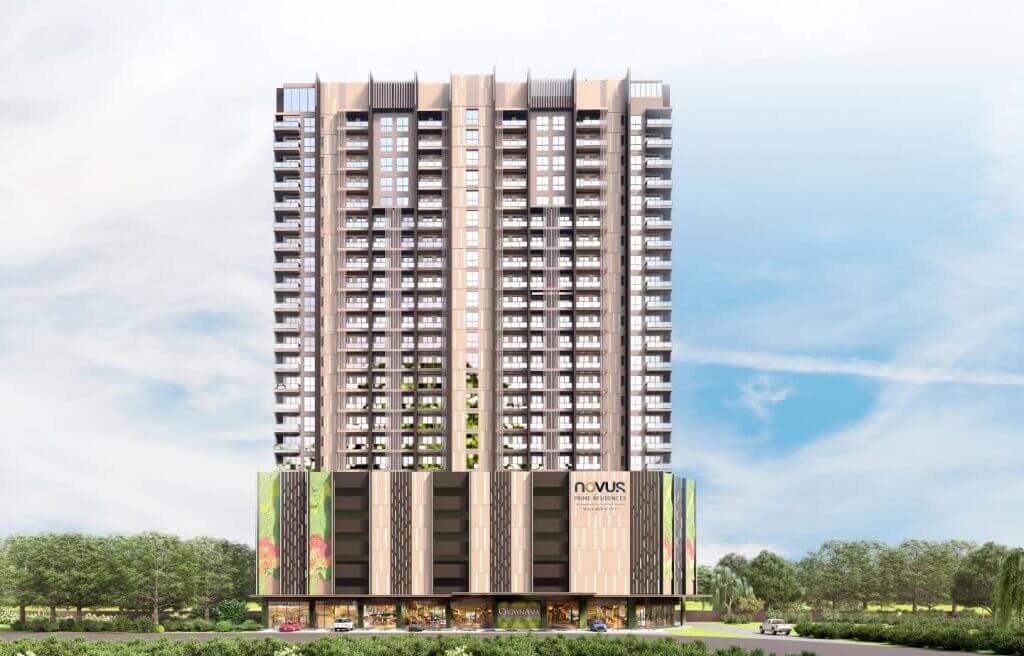Artist's perspective of Novus Prime Residences, soon to rise in Villar City