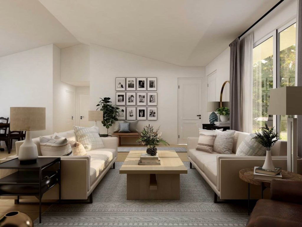 Chic, modern living room for that cozy feel